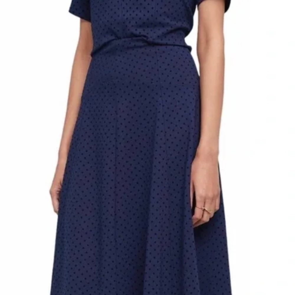 Anthropologie Maeve Sevigny Polka Dot Midi Skirt